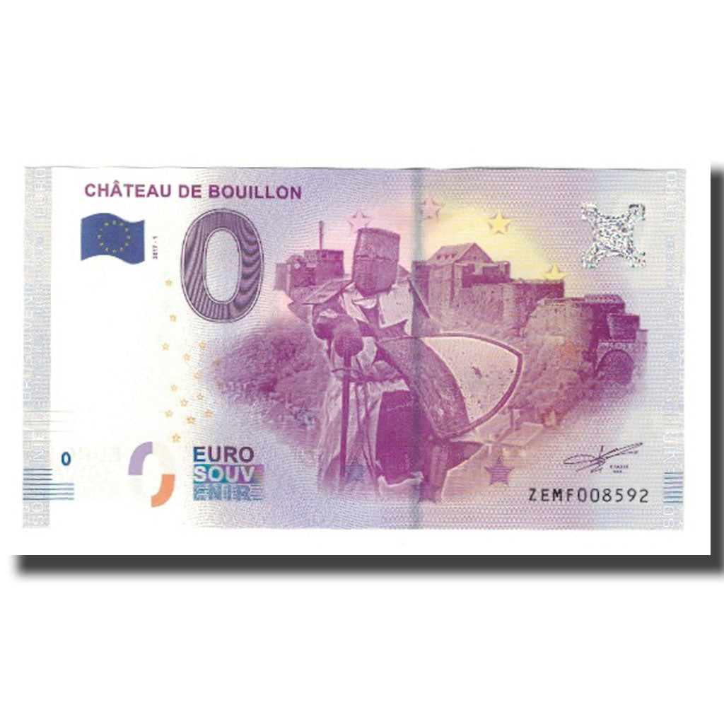 Belgium, Tourist Banknote - 0 Euro, Belgium - Bouillon - Château de Bouillon -