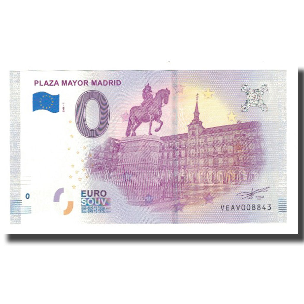 Espagne, Billet Touristique - 0 Euro, Spain - Madrid - La Plaza Mayor de Madrid