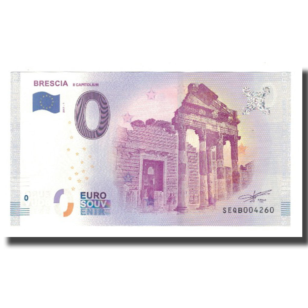 Italië, Tourist Banknote - 0 Euro, Italy - Brescia - Le Capitolium, 2017