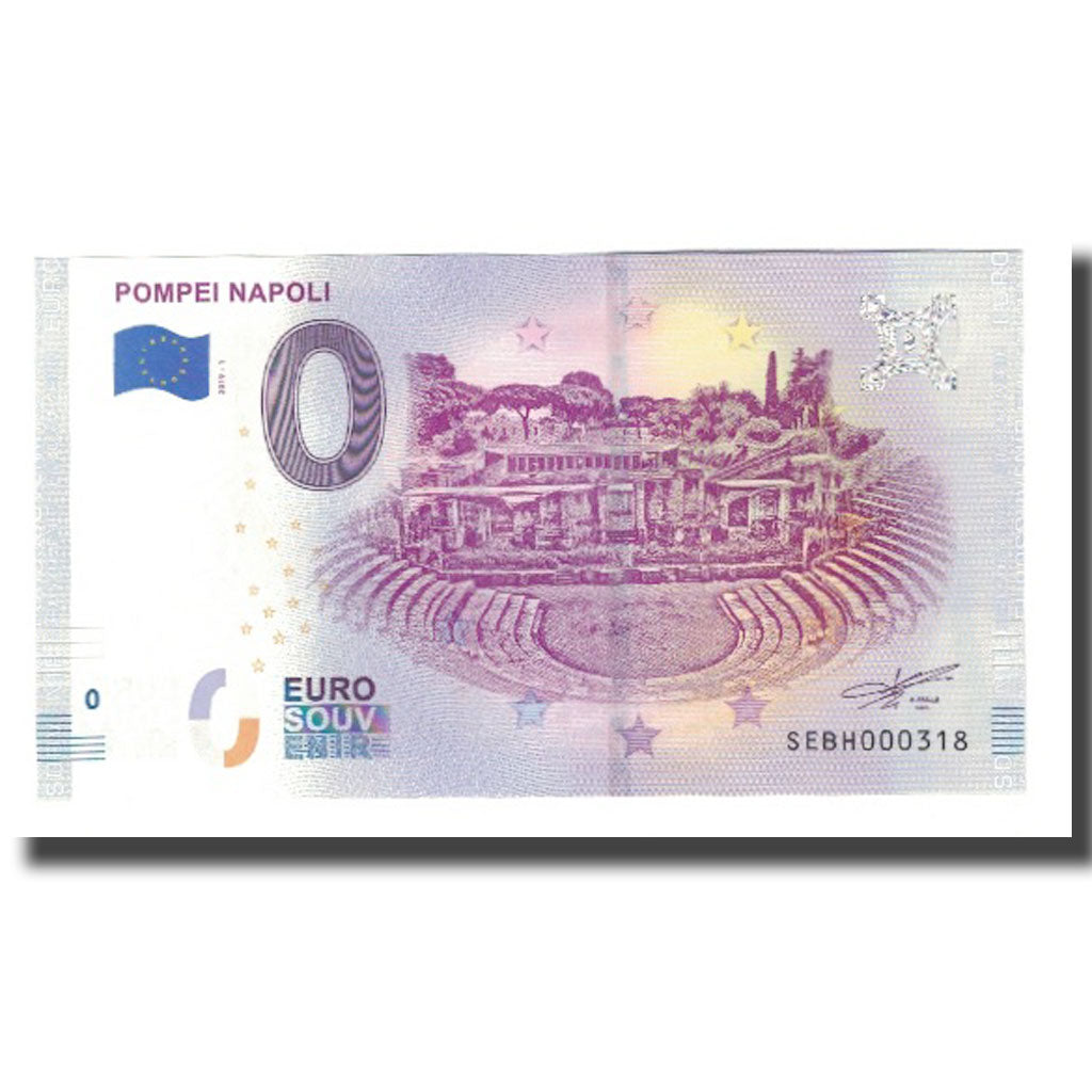 Italie, Billet Touristique - 0 Euro, Italy - Napoli - L'Amphithéâtre de