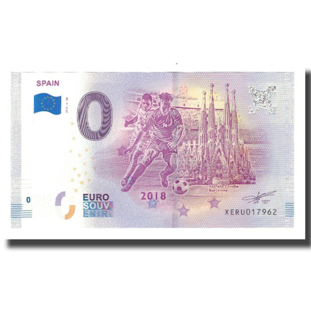 Espagne, Billet Touristique - 0 Euro, Spain - FIFA World Cup - Spanish Team