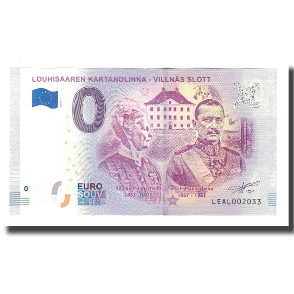 Finlande, Billet Touristique - 0 Euro, Finland - Louhisaari - Manoir - Baron