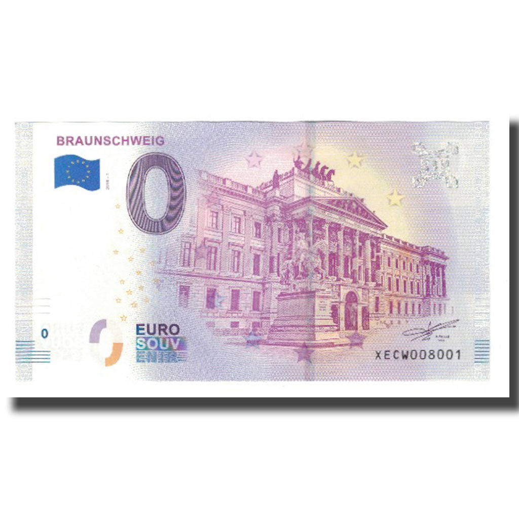 Alemania, Tourist Banknote - 0 Euro, Germany - Braunschweig - Château de