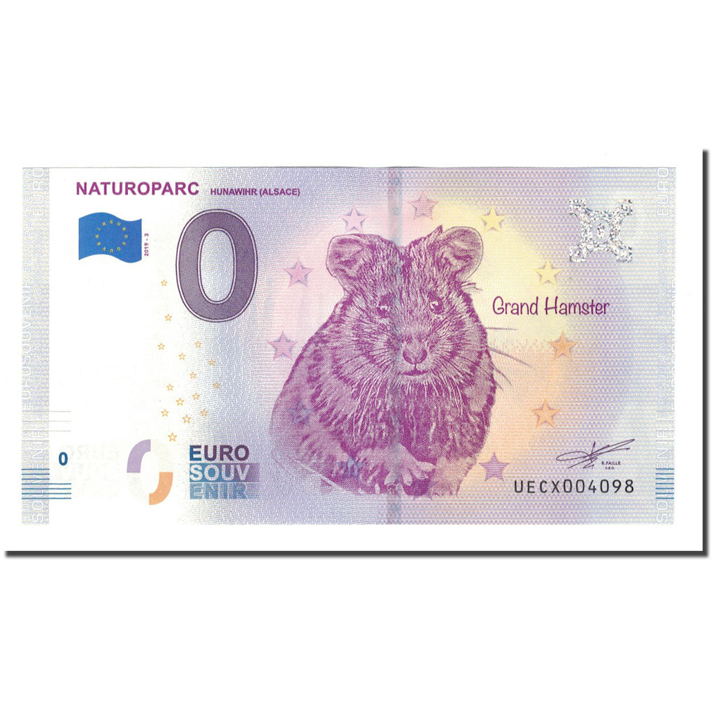 Francia, Tourist Banknote - 0 Euro, 68/ Hunawihr - NaturOparc - Le Grand