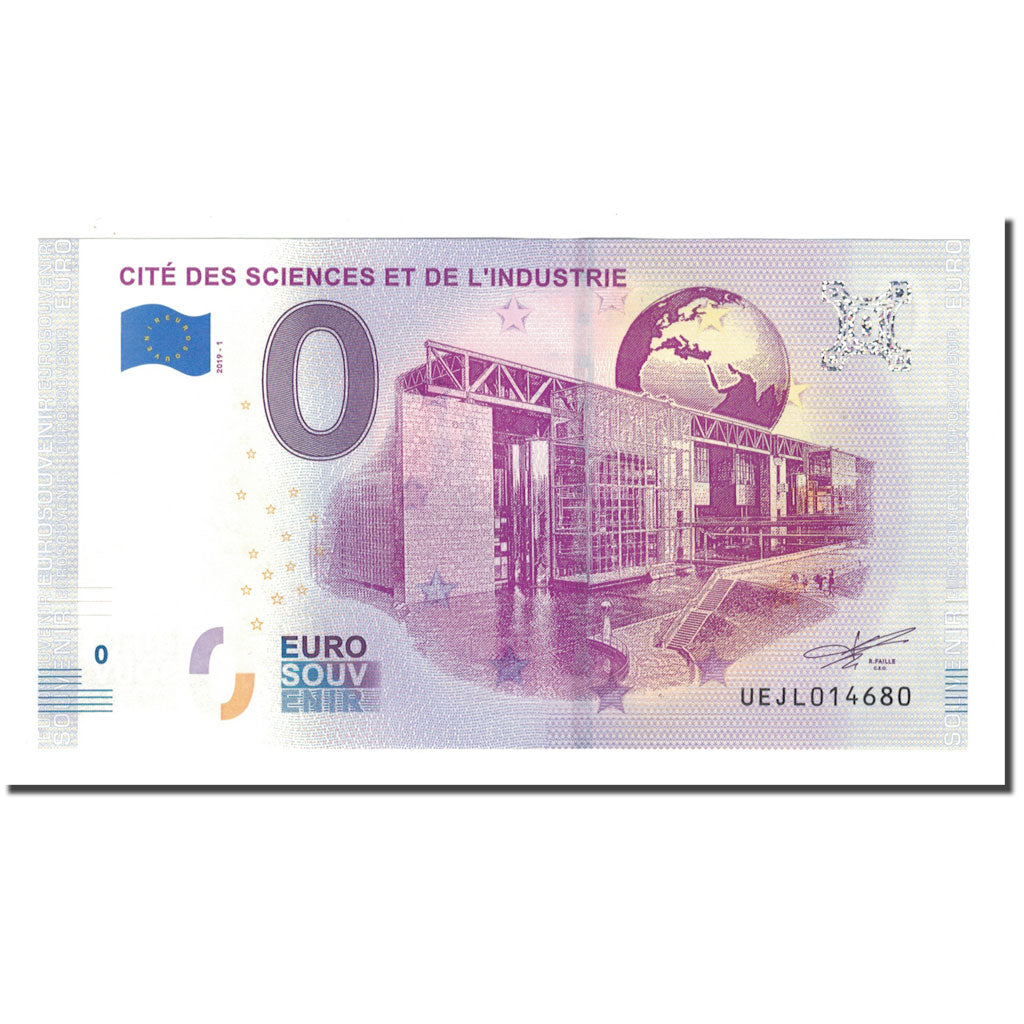 Francja, Tourist Banknote - 0 Euro, 75/ Paris - Cité des Sciences et de