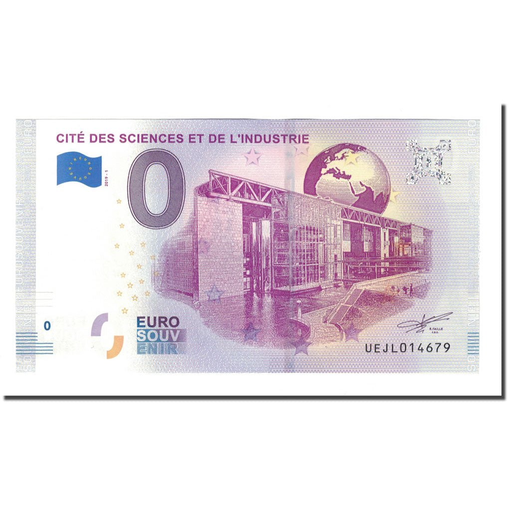 France, Tourist Banknote - 0 Euro, 75/ Paris - Cité des Sciences et de