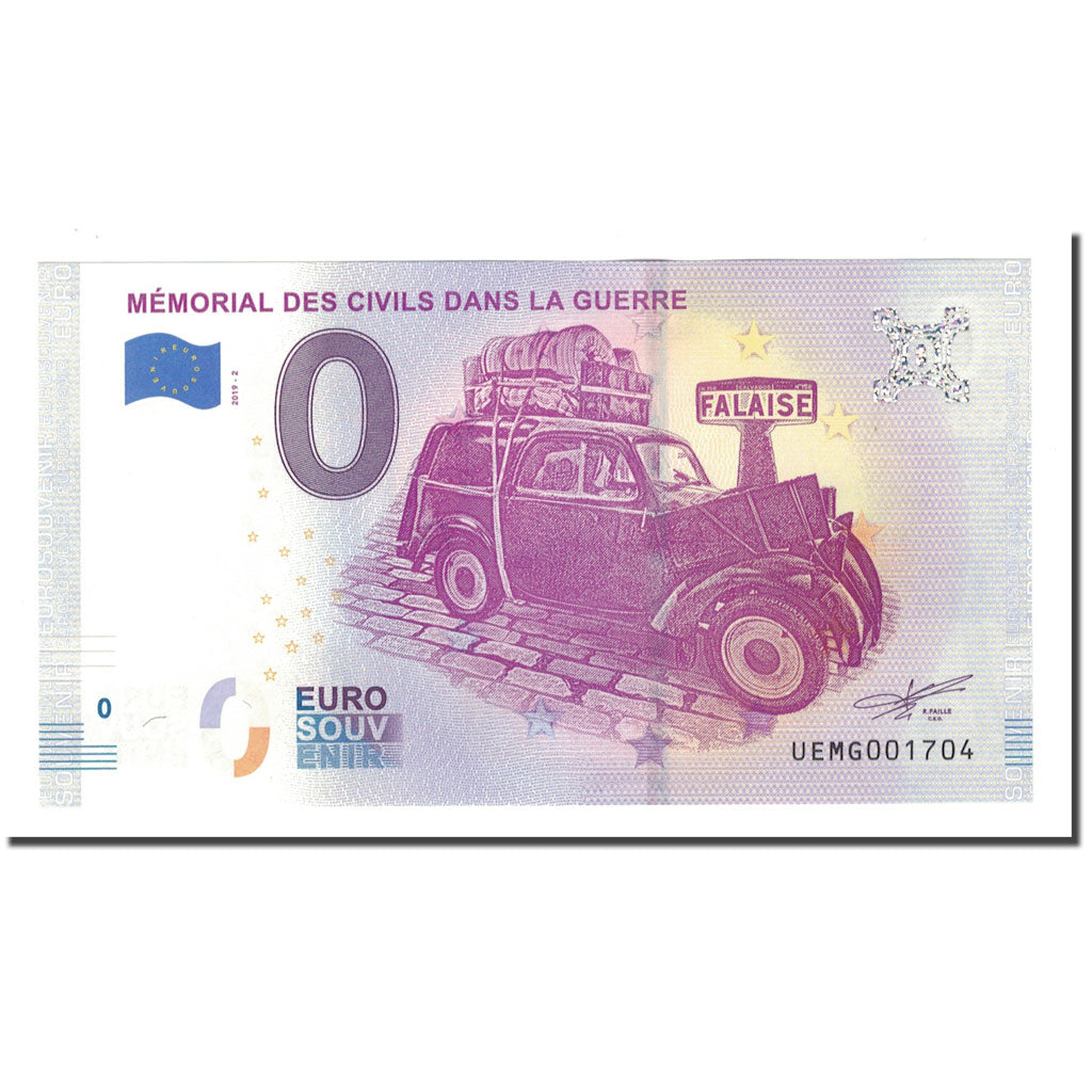 France, Tourist Banknote - 0 Euro, 14/ Falaise - Mémorial de Falaise - La