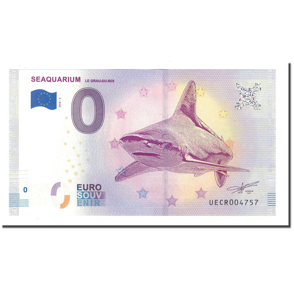 Francia, Tourist Banknote - 0 Euro, 30/ Le Grau-Du-Roi - Seaquarium du Grau du