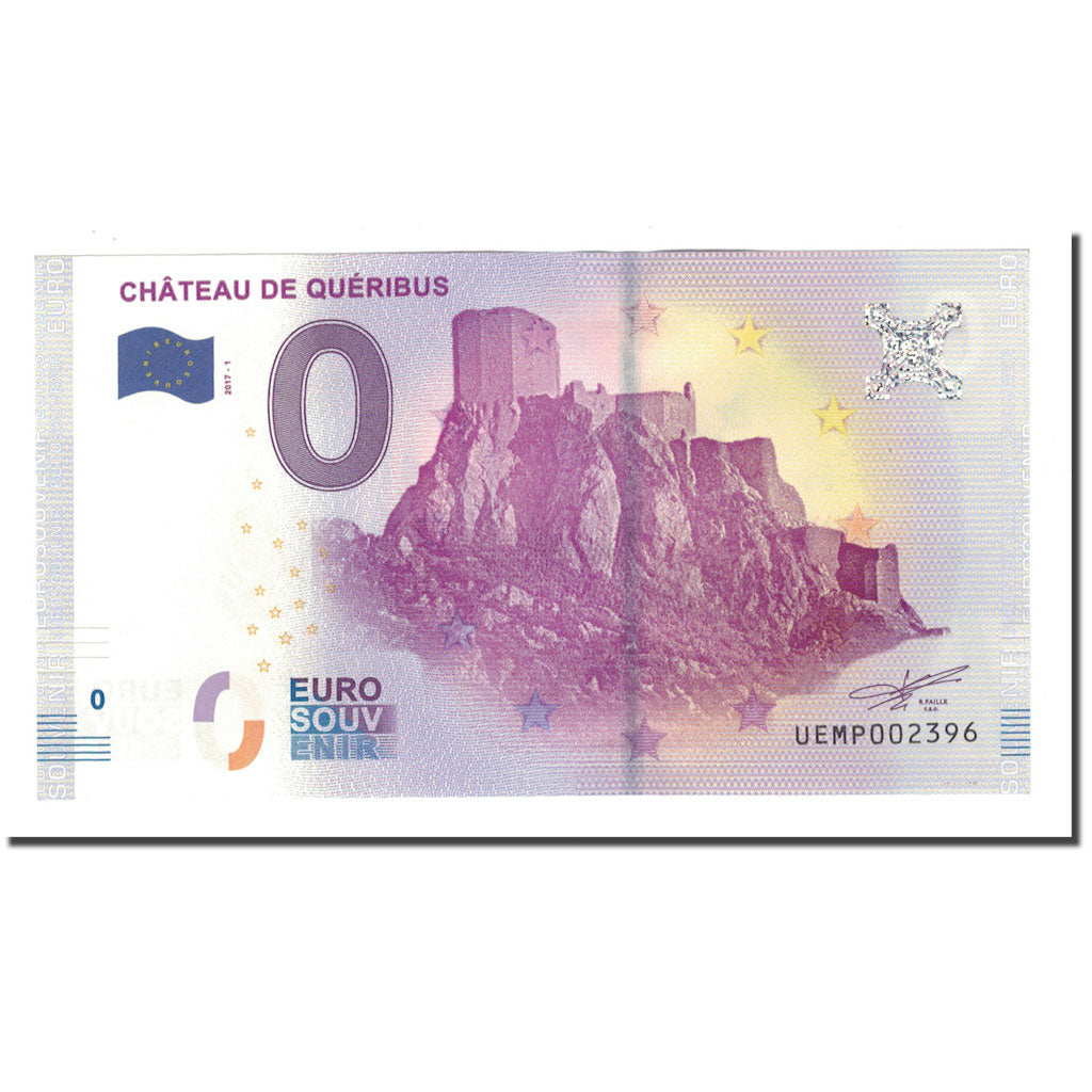 France, Tourist Banknote - 0 Euro, 11/ Cucugnan - Château de Quéribus -