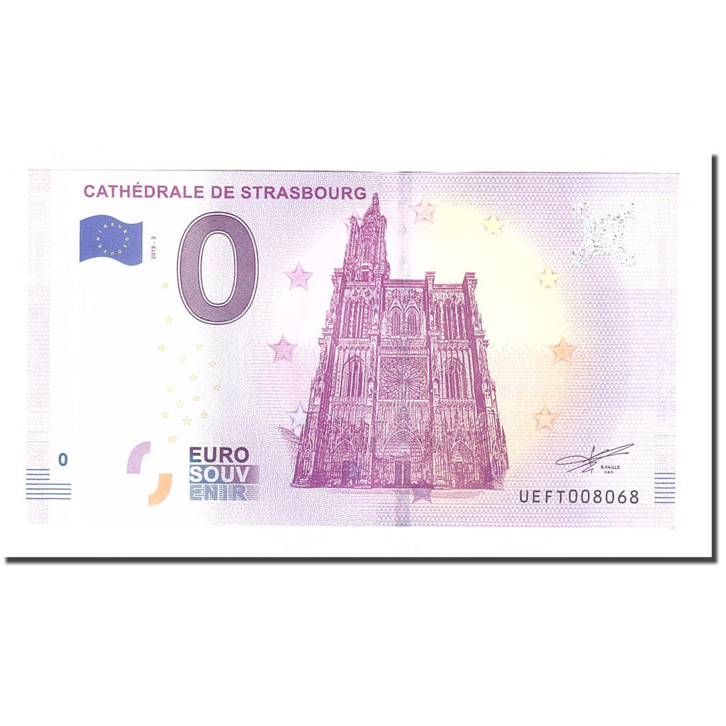 Francia, Tourist Banknote - 0 Euro, 67/ Strasbourg - Cathédrale Notre-Dame de