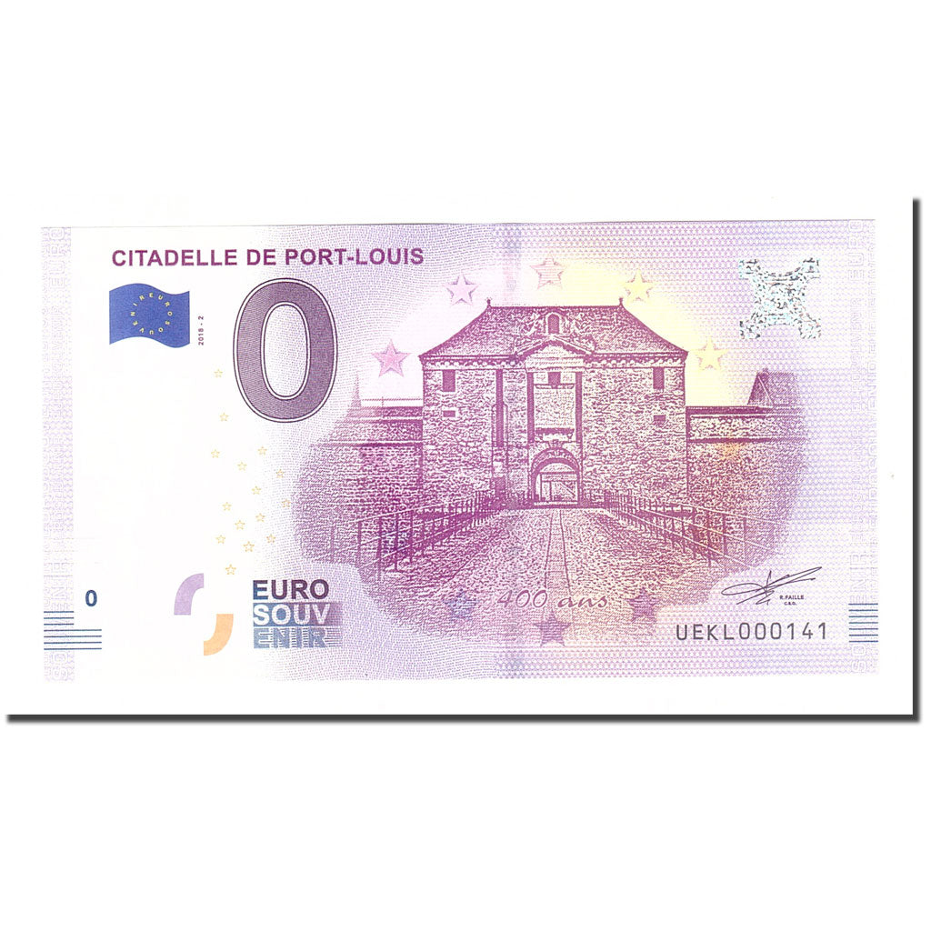 Francia, Tourist Banknote - 0 Euro, 56/ Port-Louis - Citadelle de Port-Louis -