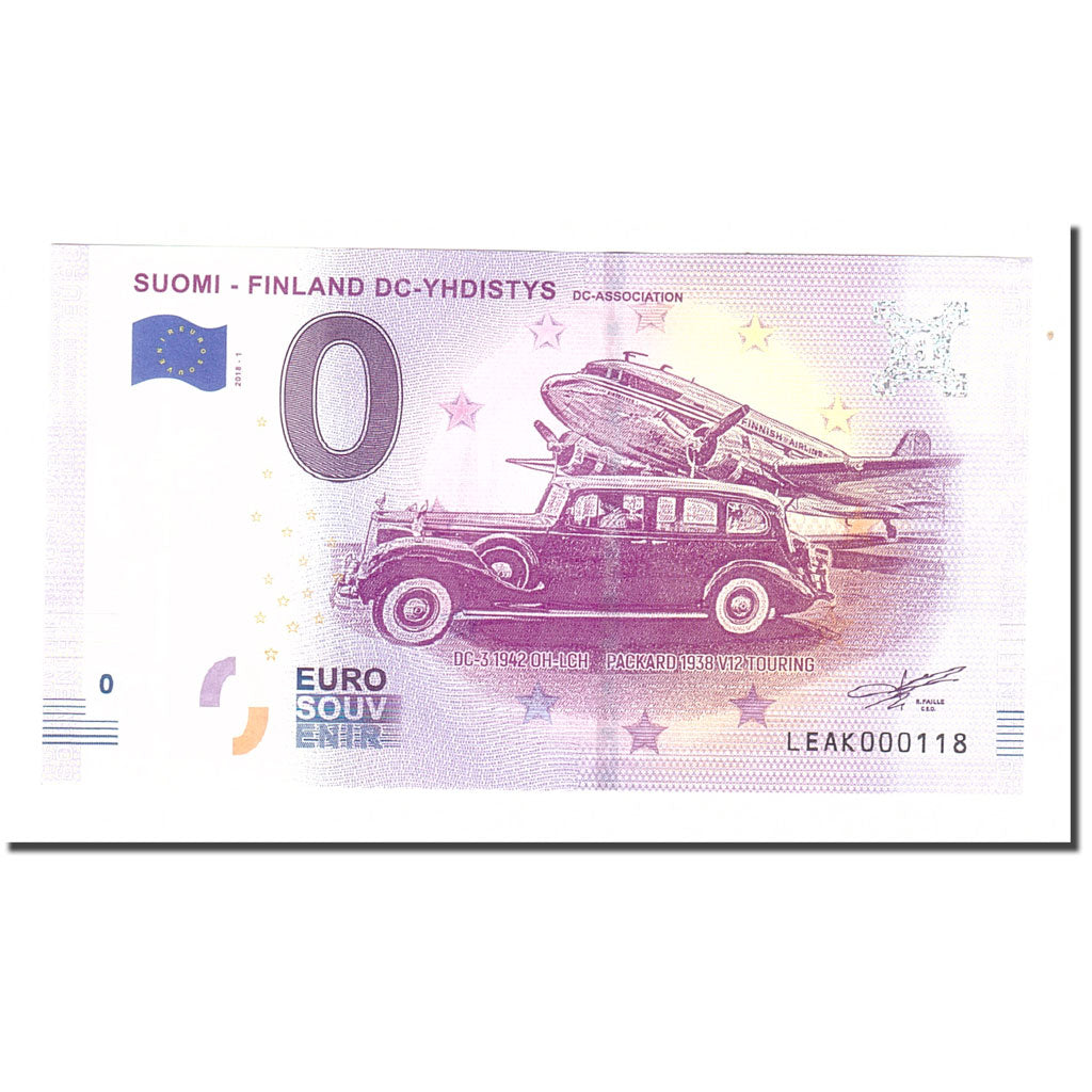Finland, Tourist Banknote - 0 Euro, Finland - Suomi - DC YHDISTYS - DC
