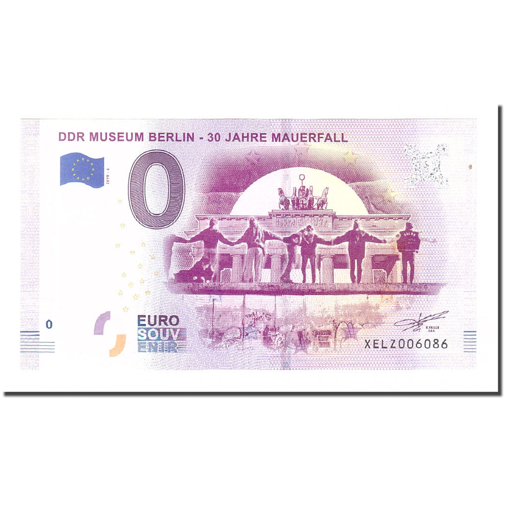 Alemania, Tourist Banknote - 0 Euro, Germany - Berlin - DDR Museum - 30 Jahre