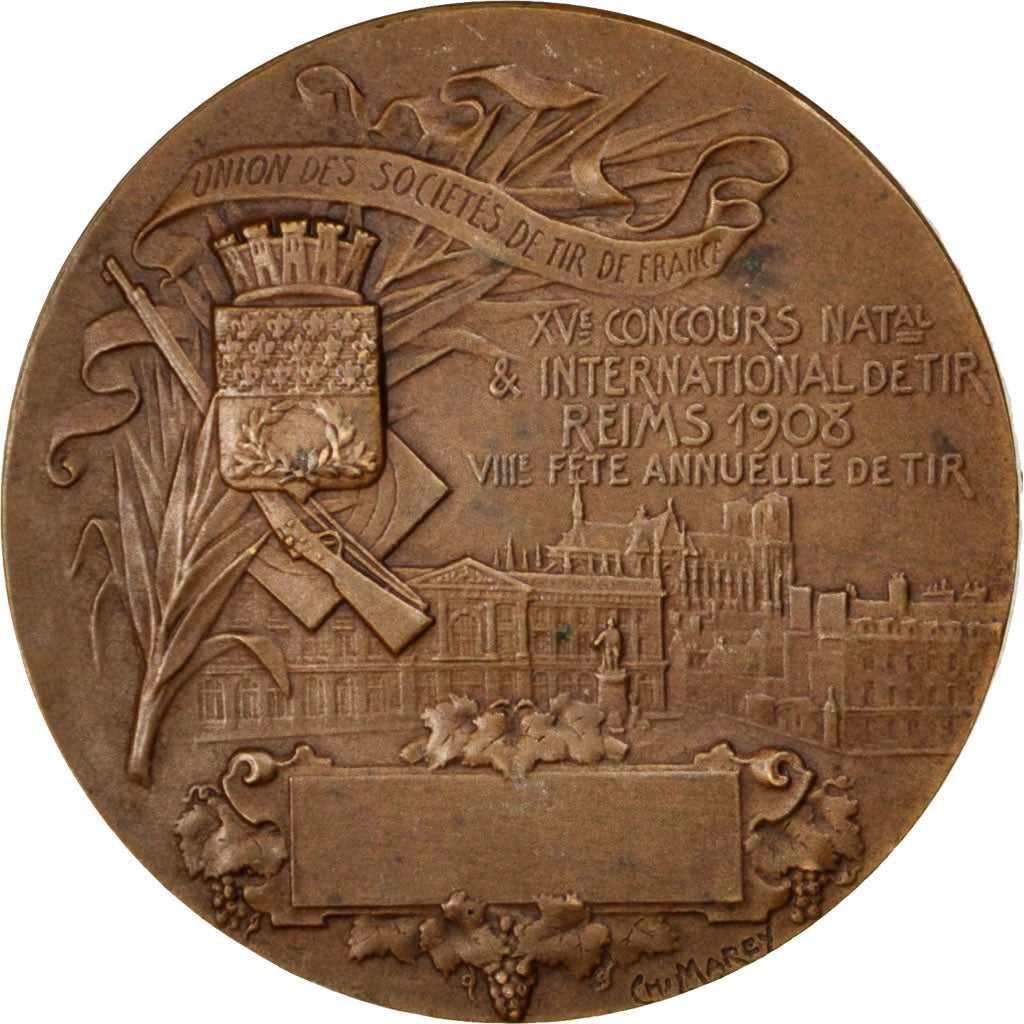 Francia, Medal, French Third Republic, Sports & leisure, Marey, EBC, Bronce