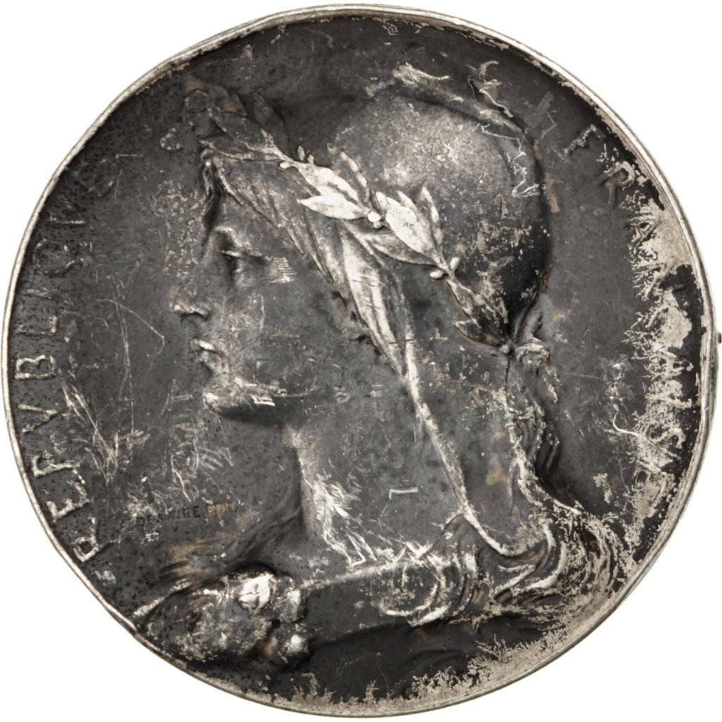 Francia, Medal, French Third Republic, Arts & Culture, Desaide, BC+, Plata