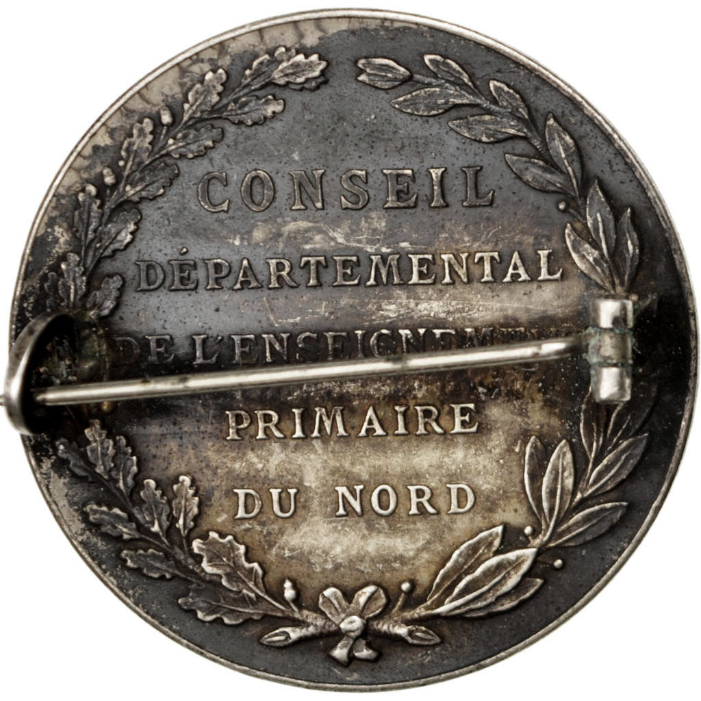 Francia, Medal, French Third Republic, Arts & Culture, Desaide, BC+, Plata