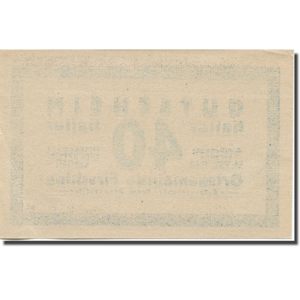 Banknot, Austria, Firsching O.Ö. Ortsgemeinde, 40 Heller, N.D, Undated