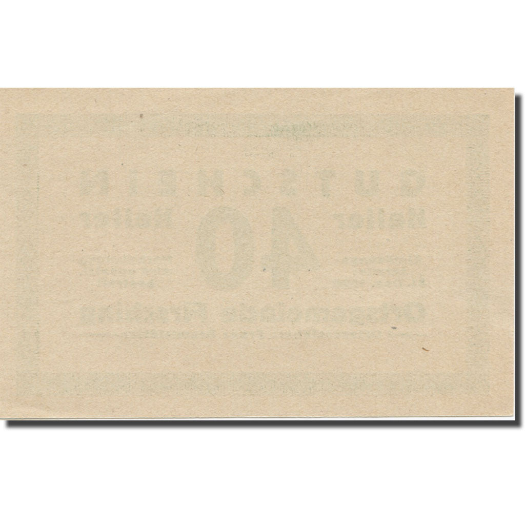 Banknot, Austria, Firsching O.Ö. Ortsgemeinde, 40 Heller, N.D, Undated
