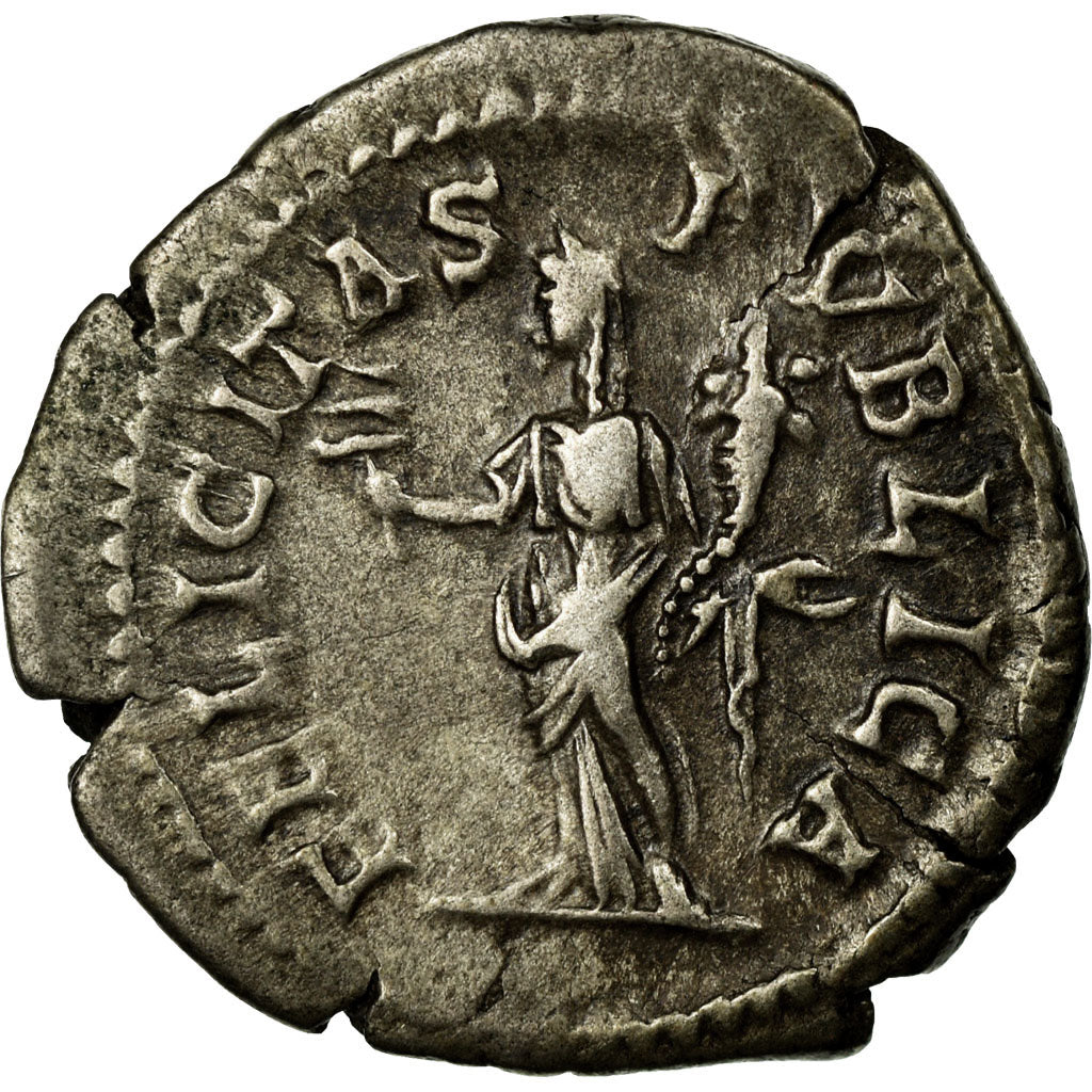 Coin, Geta, Denarius, AU(55-58), Silver, Cohen:36