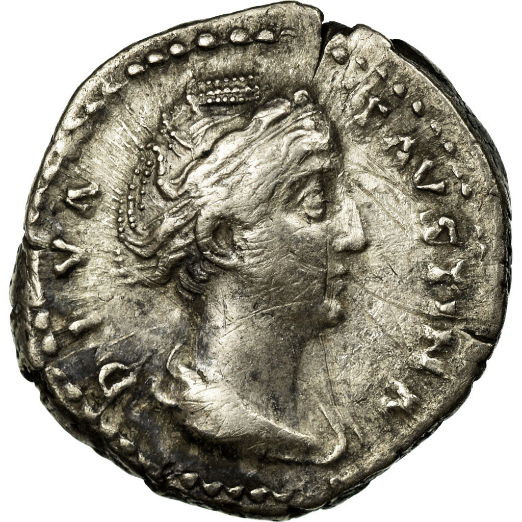 Münze, Faustina I, Denarius, SS+, Silber, Cohen:78