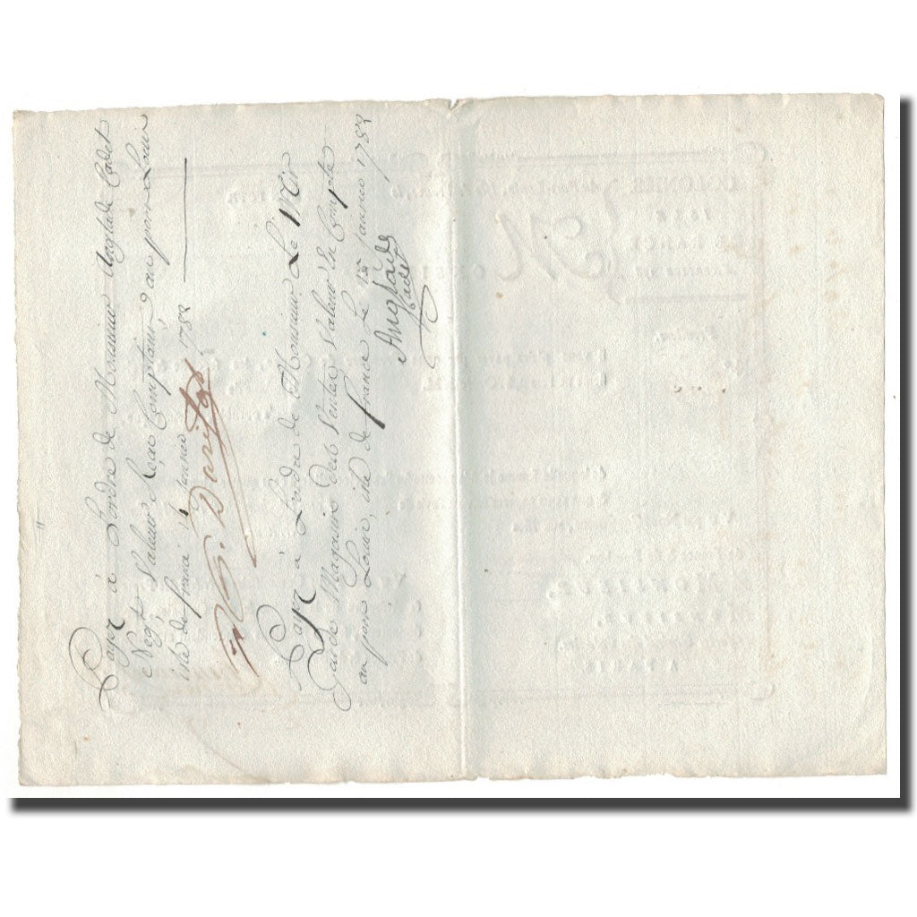 Frankreich, Traite, Colonies, Isle de France, 10.000 Livres, Expédition de