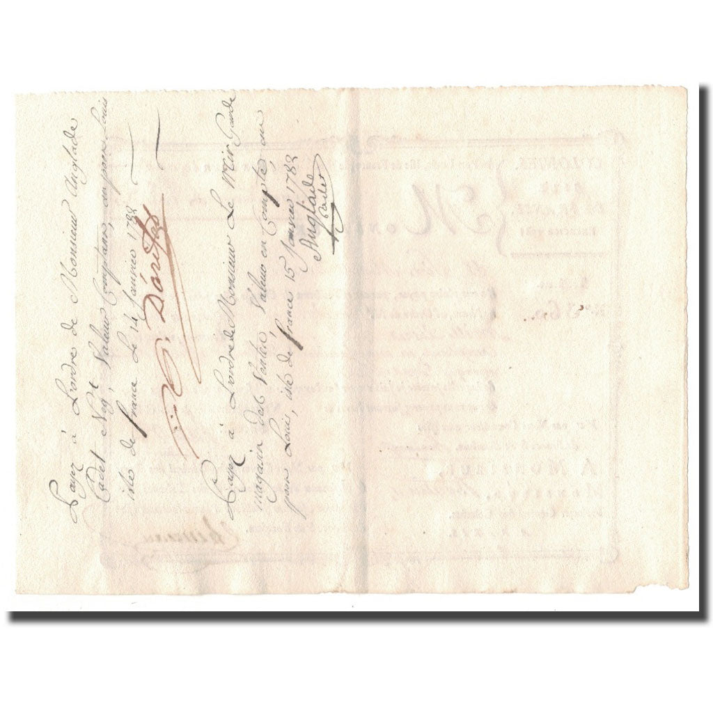 Francia, Traite, Colonies, Isle de France, 10.000 Livres, Expédition de l'Inde