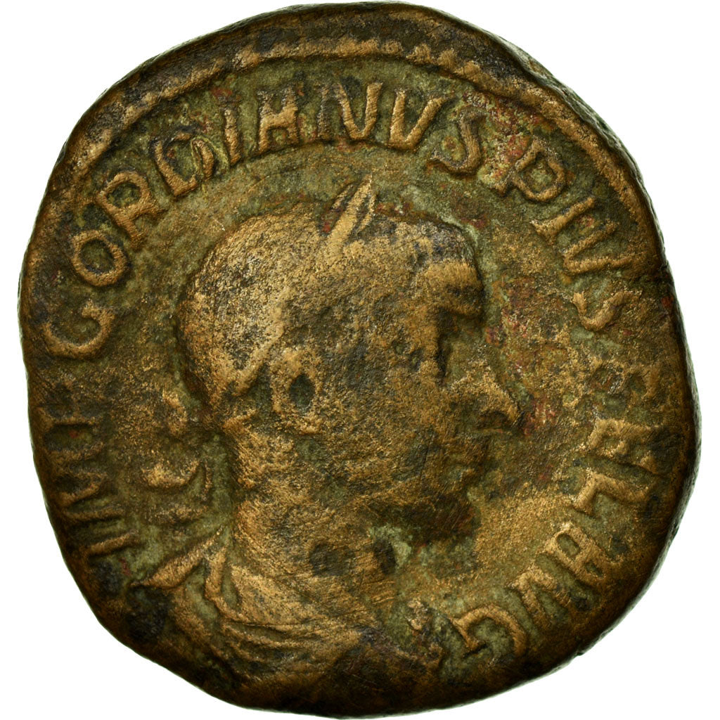 Coin, Gordian III, Sestertius, VF(20-25), Copper, Cohen:275