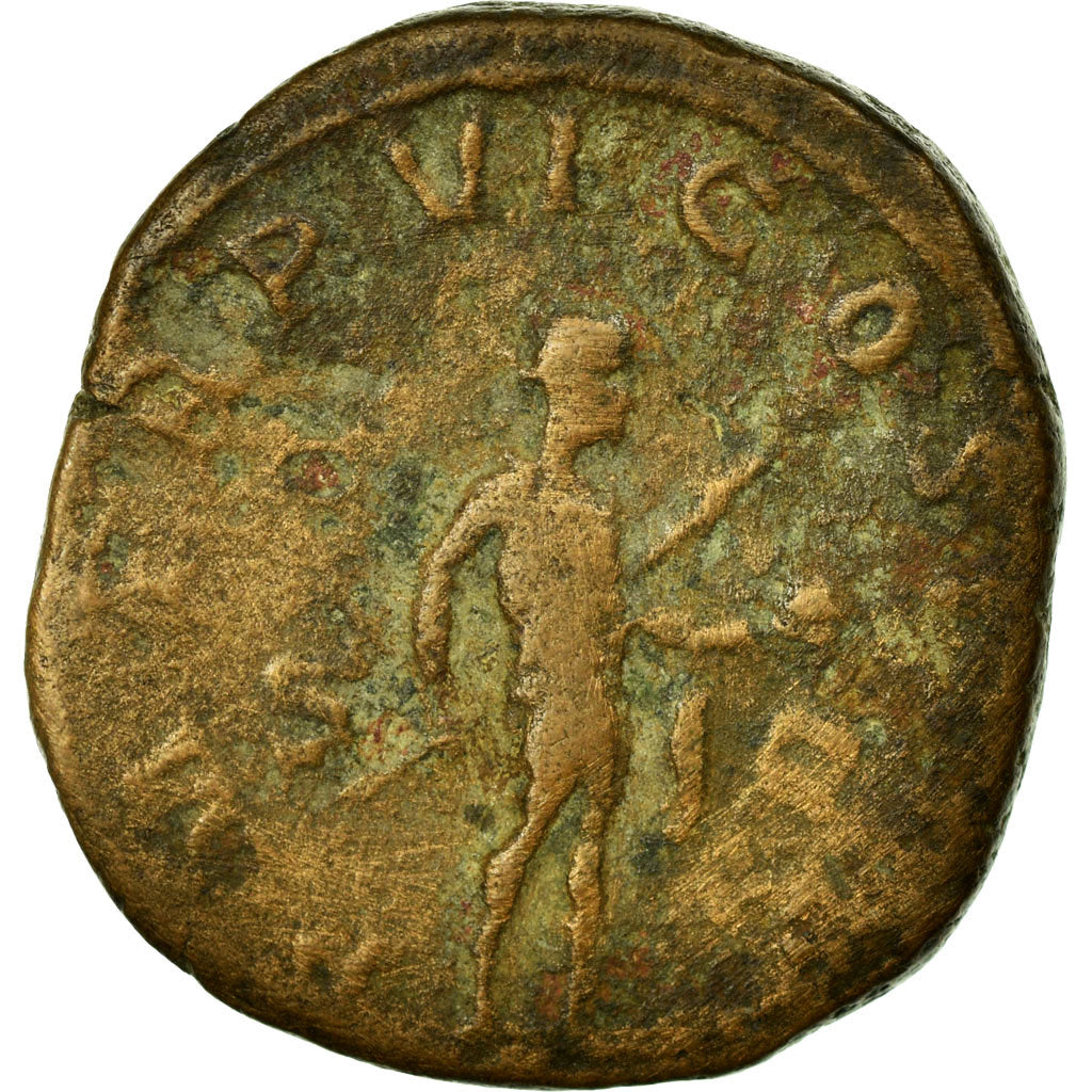 Coin, Gordian III, Sestertius, VF(20-25), Copper, Cohen:275