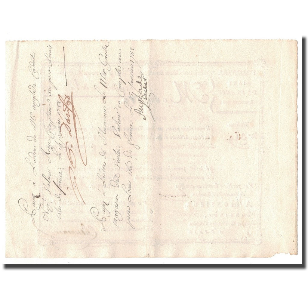 Francia, Traite, Colonies, Isle de France, 10.000 Livres, Expédition de l'Inde