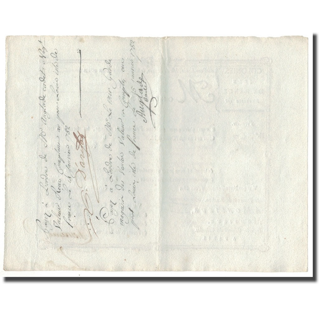 Francia, Traite, Colonies, Isle de France, 8000 Livres, Expédition de l'Inde