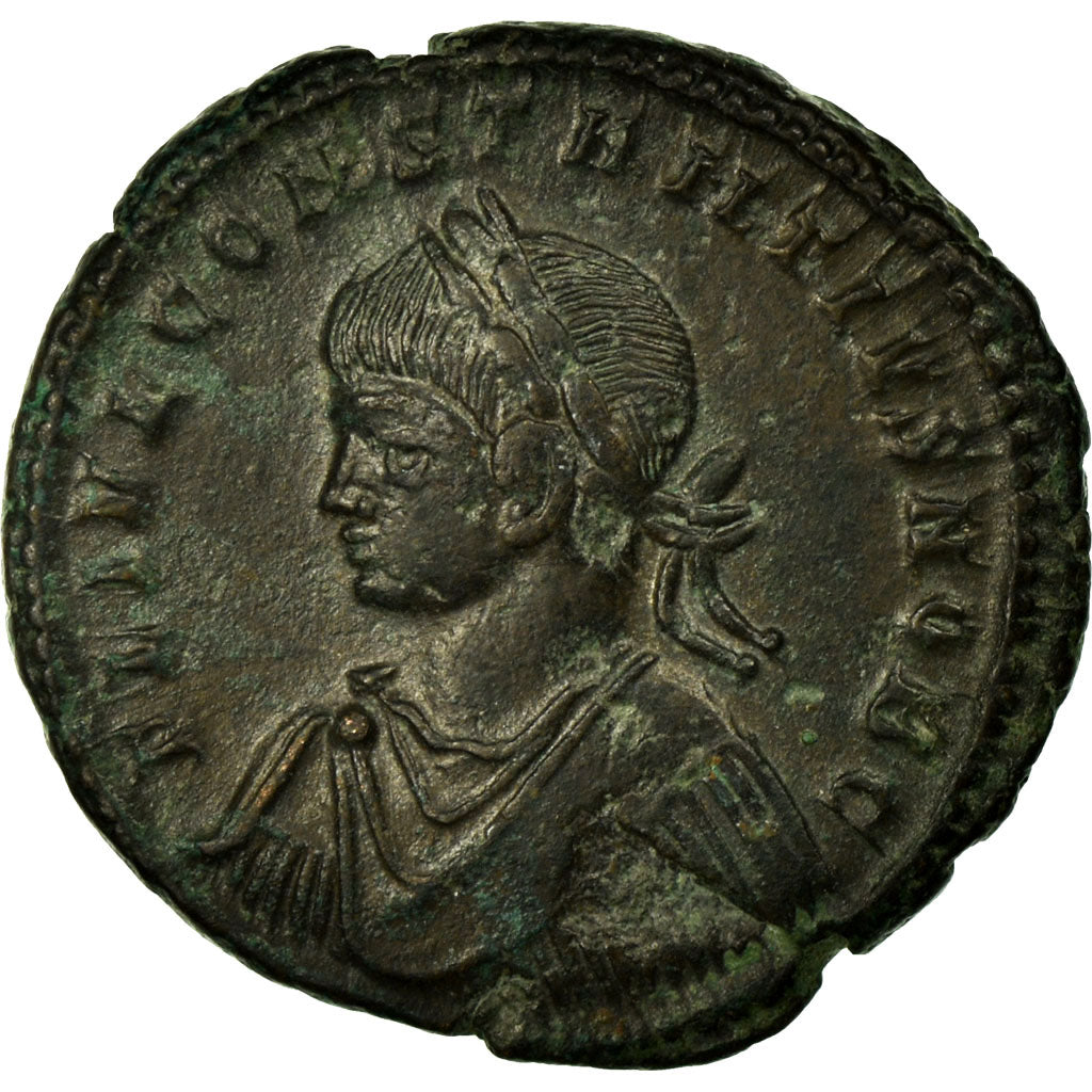 Monnaie, Constantius II, Nummus, Trèves, SUP, Cuivre, Cohen:167