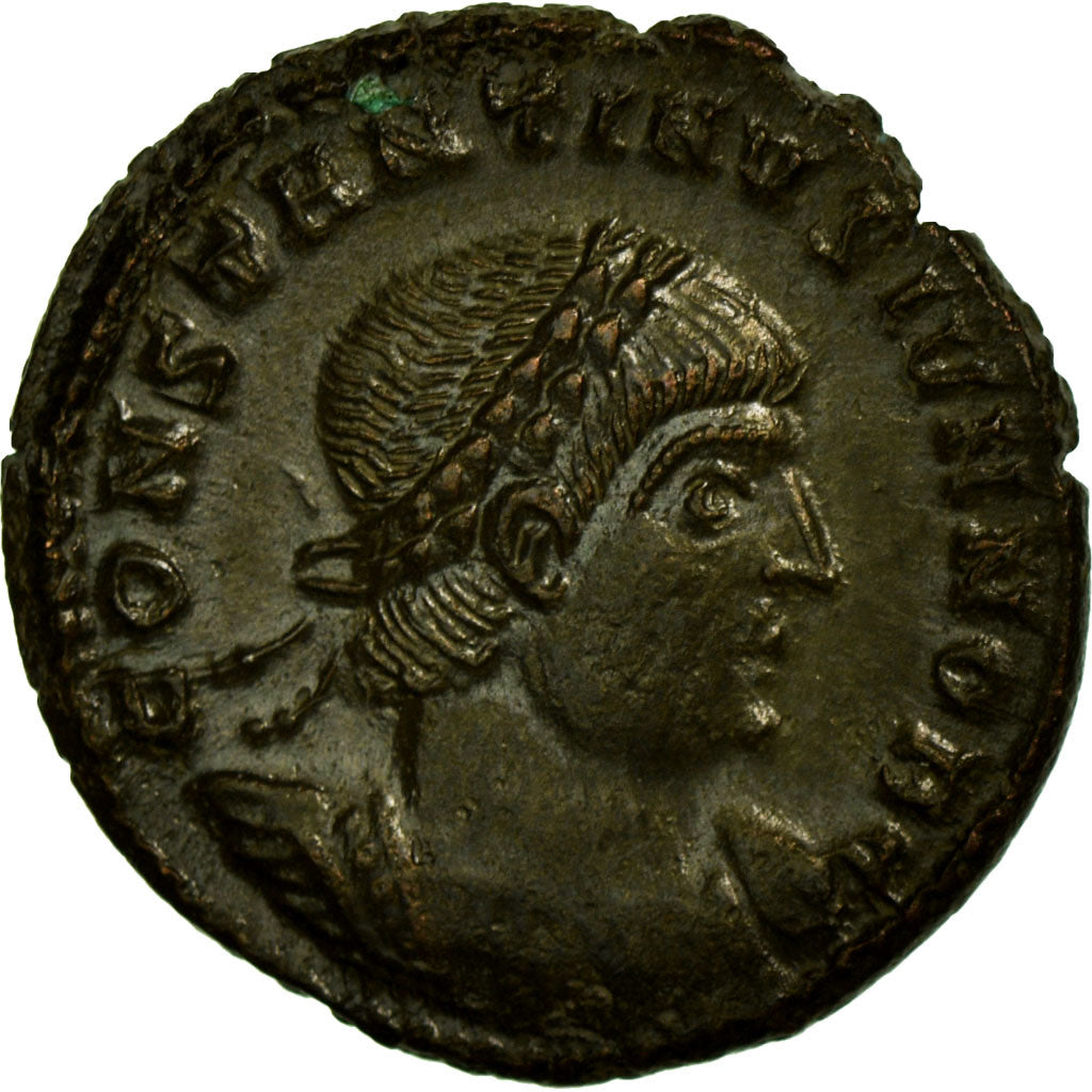 Coin, Constantine II, Nummus, Trier, AU(55-58), Copper, Cohen:122