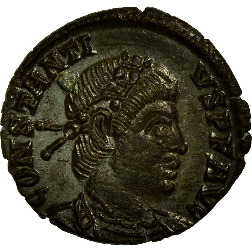 Moneta, Constantius II, Nummus, Trier, AU(50-53), Miedź, Cohen:100