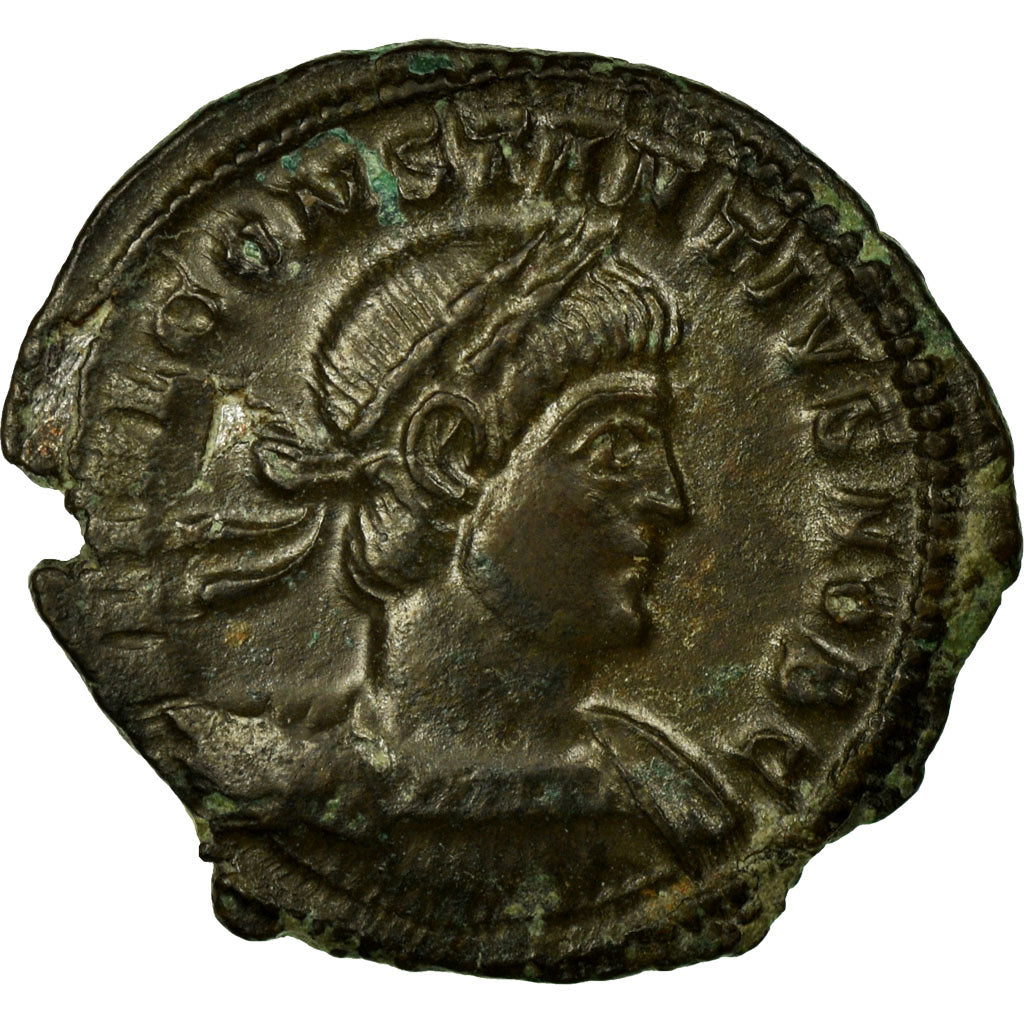 Coin, Constantius II, Nummus, Trier, AU(50-53), Copper, Cohen:104