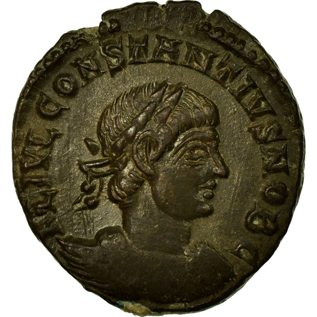 Moneta, Constantius II, Nummus, Trier, AU(50-53), Miedź, Cohen:104