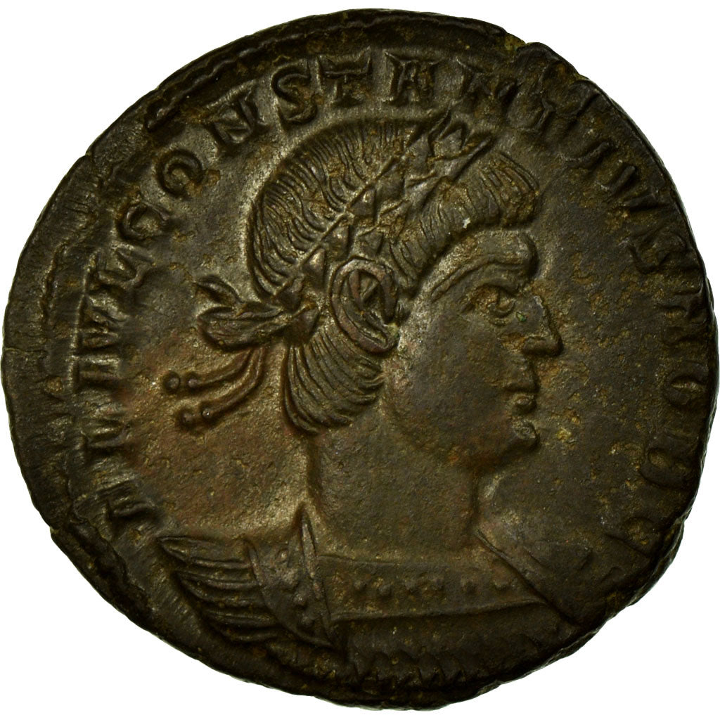 Moneta, Constantius II, Nummus, Trier, AU(50-53), Miedź, Cohen:105