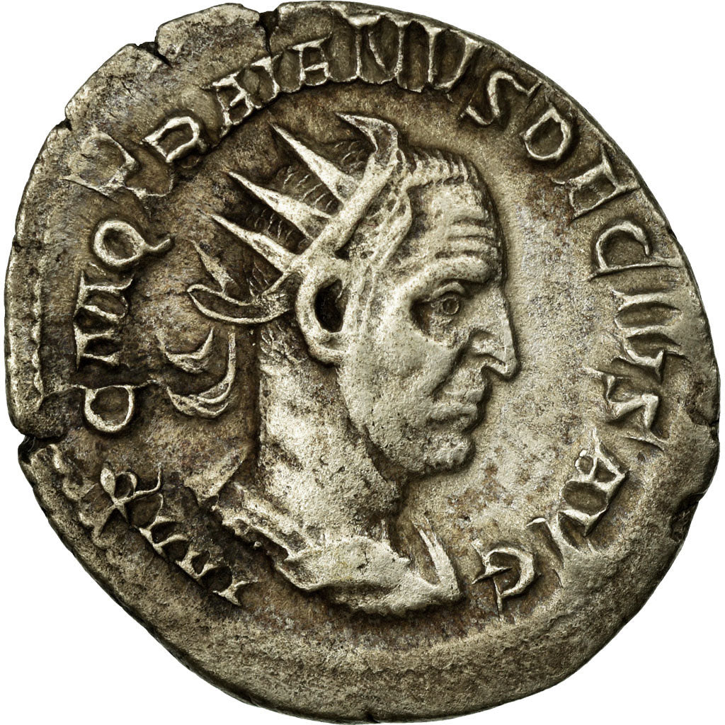 Coin, Trajan Decius, Antoninianus, AU(50-53), Billon, Cohen:16