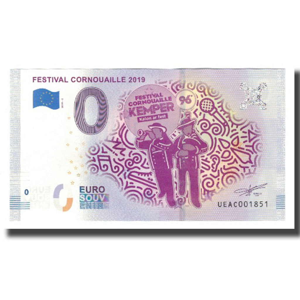Francia, Tourist Banknote - 0 Euro, 29/ Quimper - Festival de Cornouaille - Le