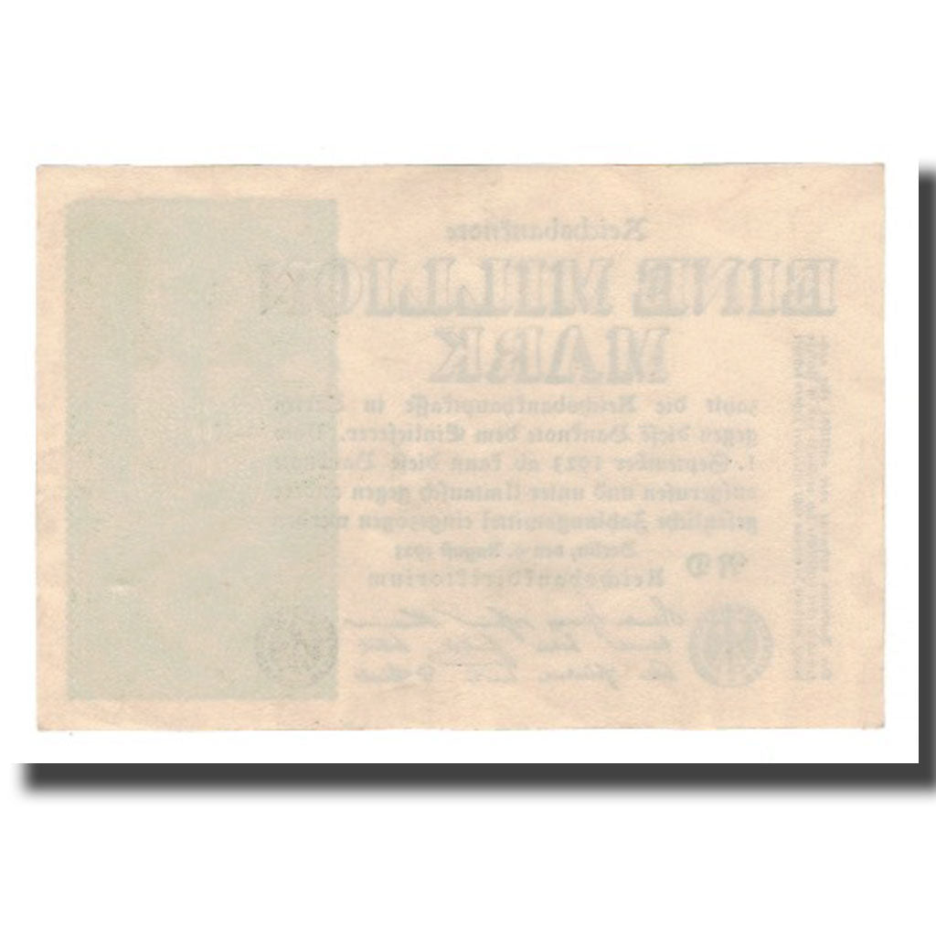 Biljet, Duitsland, 1 Million Mark, 1923, 1923-08-09, KM:102c, SUP
