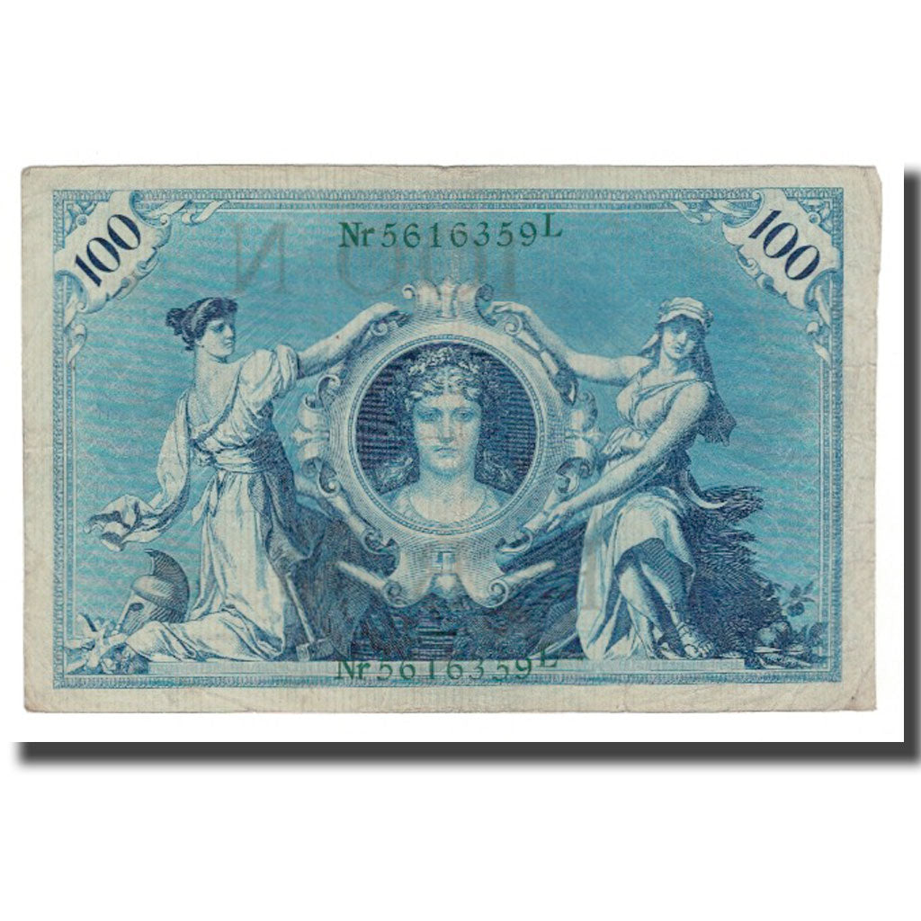 Billete, 100 Mark, 1908, Alemania, 1908-02-07, KM:34, MBC