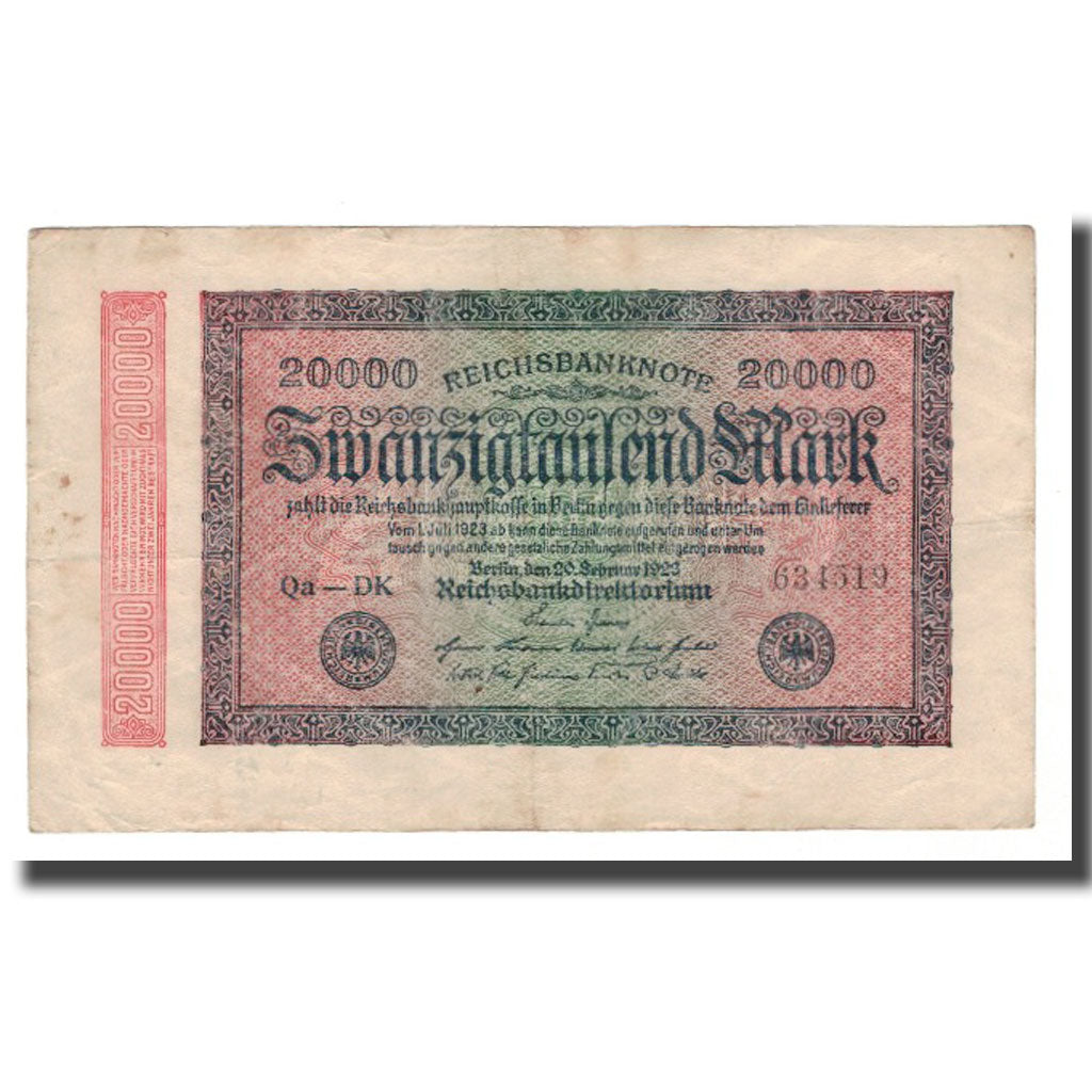 Banconote, Germania, 20,000 Mark, 1923, 1923-02-20, KM:85c, BB+