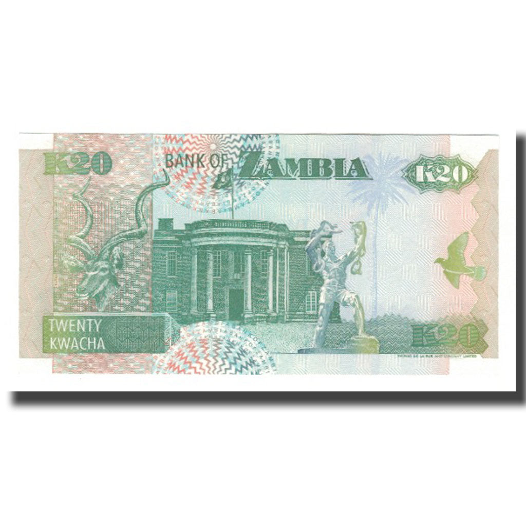 Banknote, Zambia, 20 Kwacha, 1992, KM:36b, UNC(65-70)