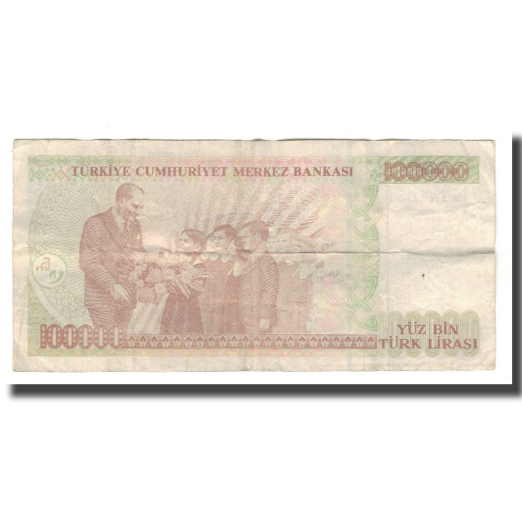 Geldschein, Türkei, 100,000 Lira, L.1970, KM:205, SS