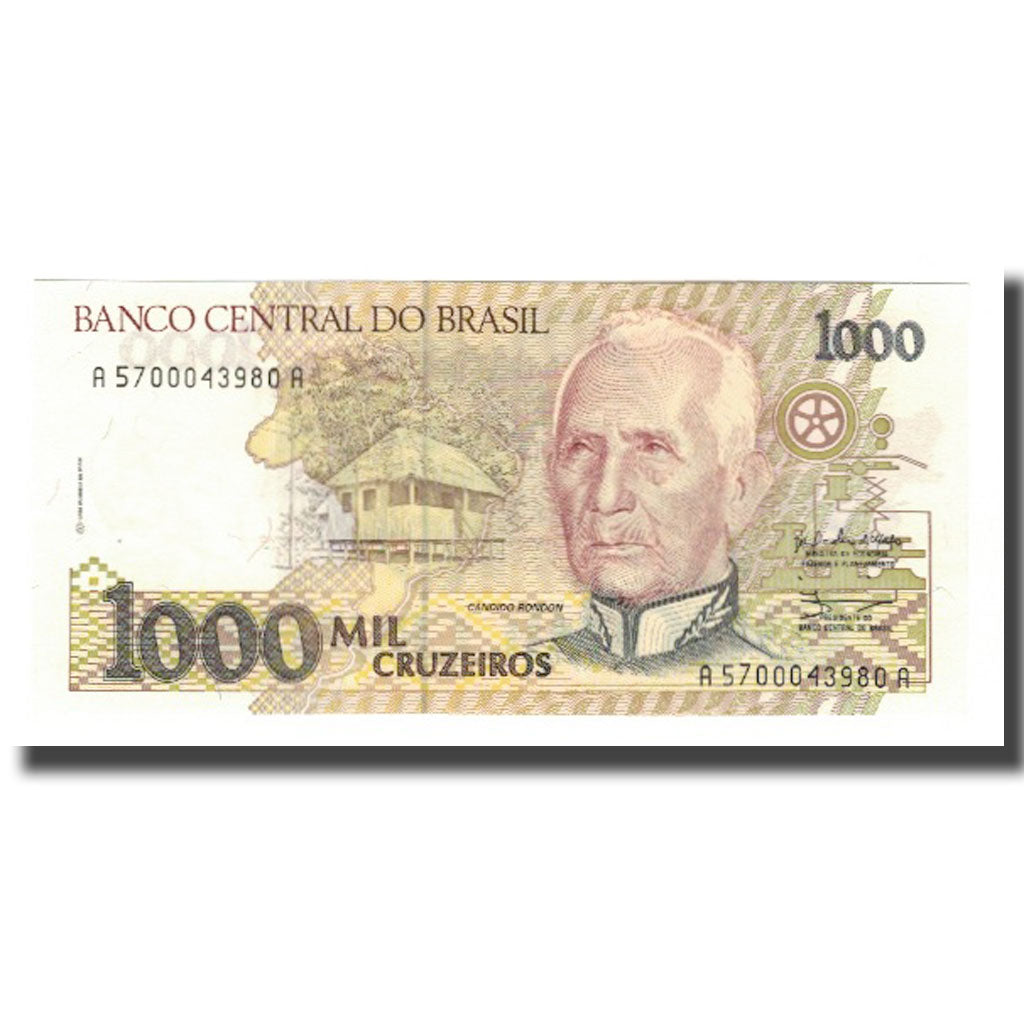 Nota, Brasil, 1000 Cruzeiros, Undated (1990-91), KM:231b, UNC(65-70)