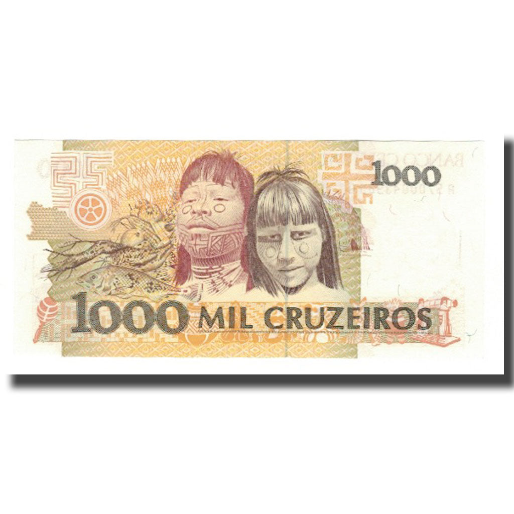 Nota, Brasil, 1000 Cruzeiros, Undated (1990-91), KM:231b, UNC(65-70)