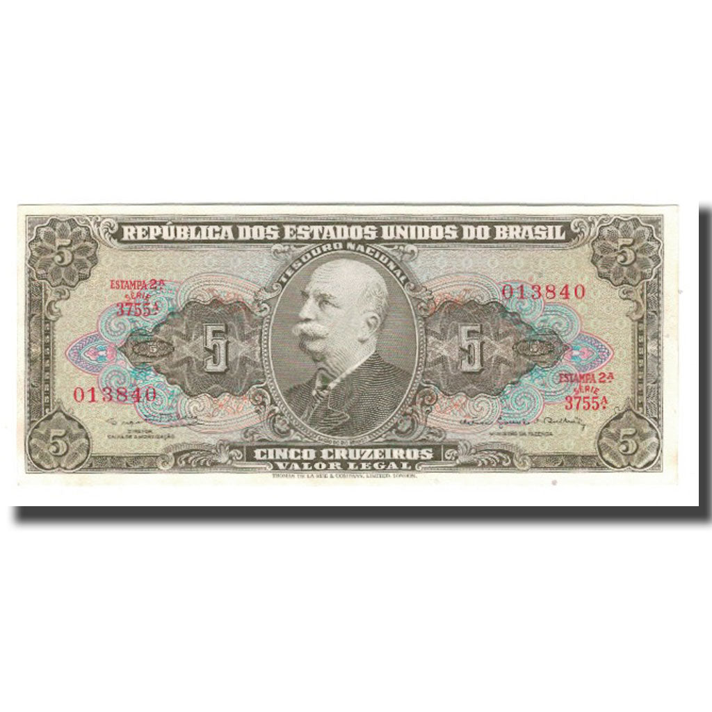 Banconote, Brasile, 5 Cruzeiros, Undated (1962-64), KM:176c, FDS