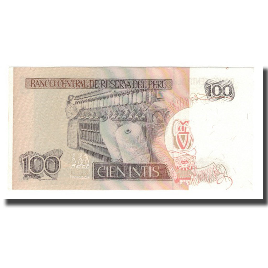 Banknot, Peru, 100 Intis, 1986, 1986-03-06, KM:132b, UNC(65-70)