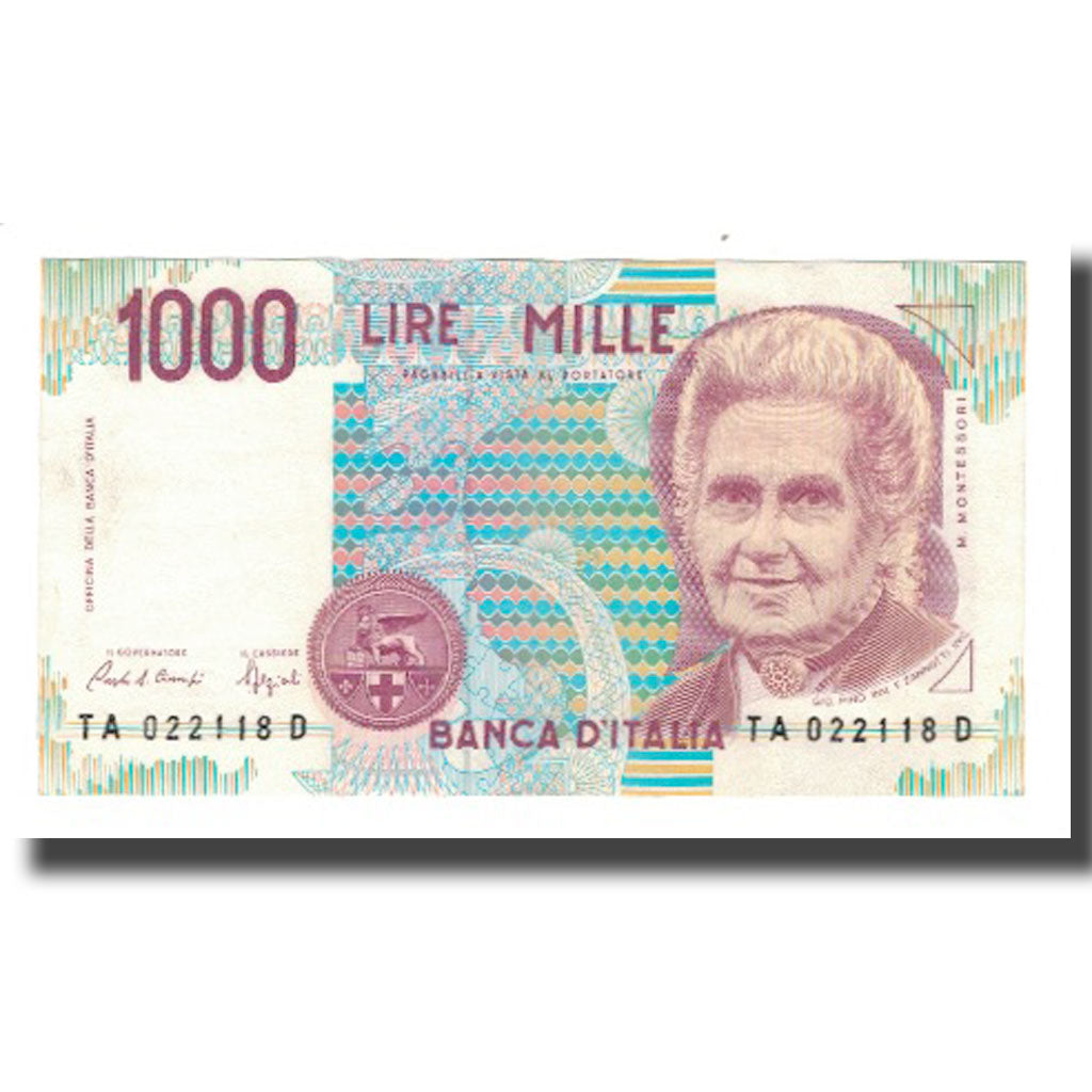 Banknote, Italy, 1000 Lire, D.1990, KM:114a, UNC(65-70)