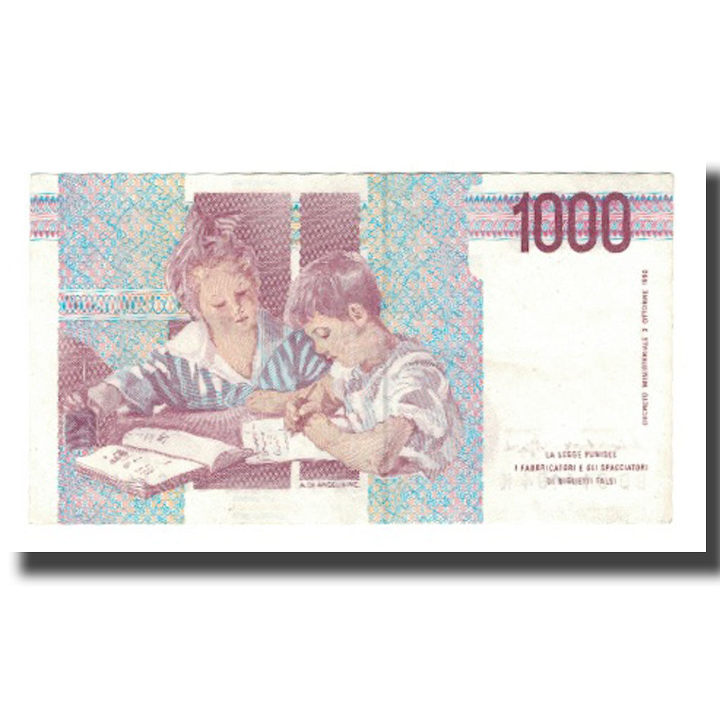 Banconote, Italia, 1000 Lire, D.1990, KM:114b, FDS