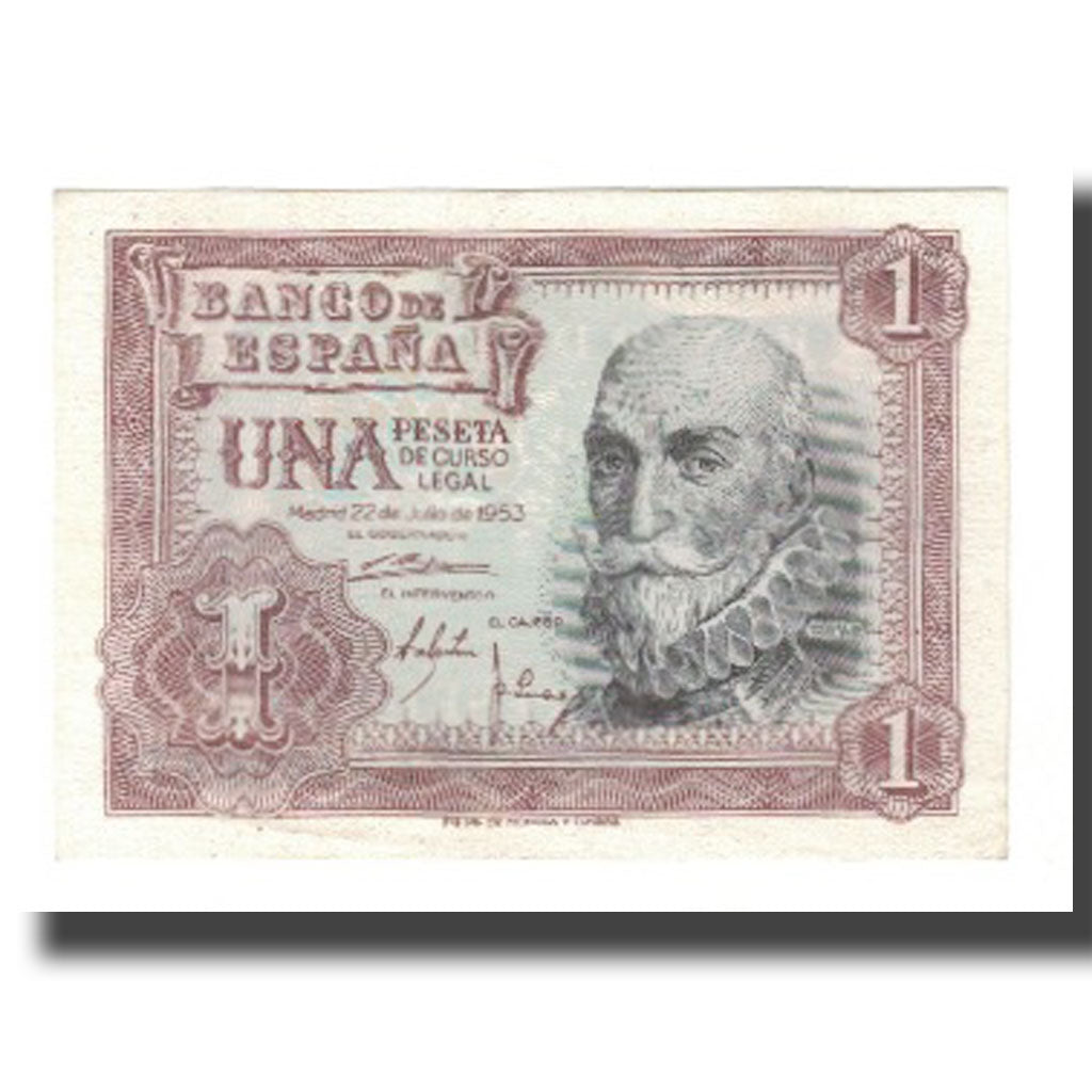 Billet, Espagne, 1 Peseta, 1953, 1953-07-22, KM:144a, NEUF
